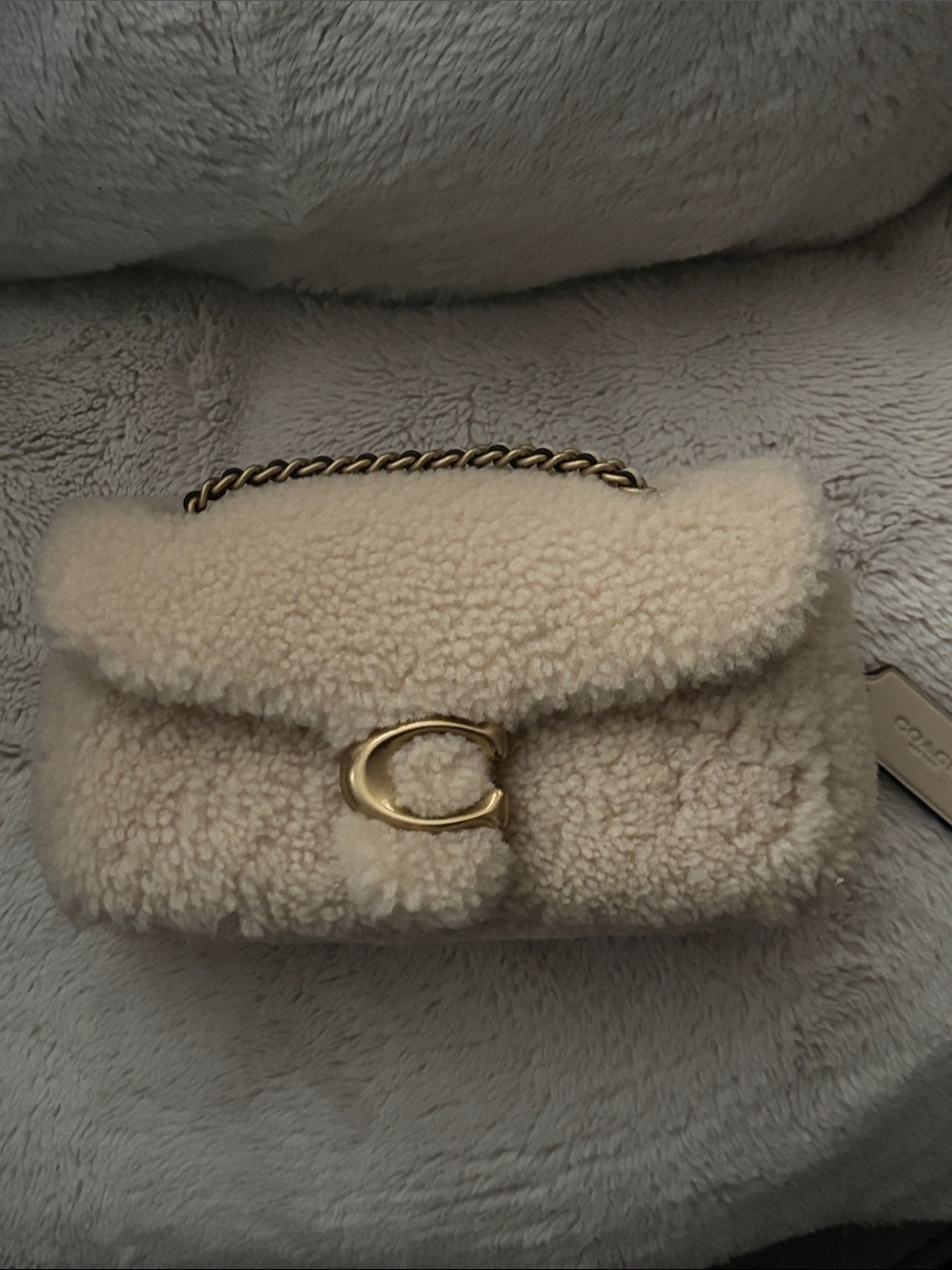 COACH Shearling Tabby 20